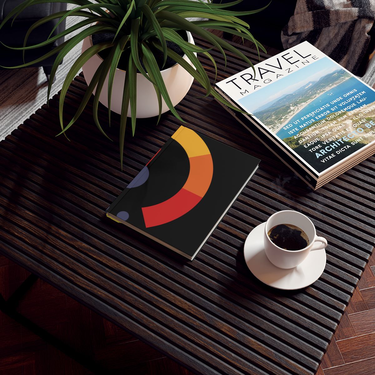 Vibrant Hard Backed Journal for Creatives