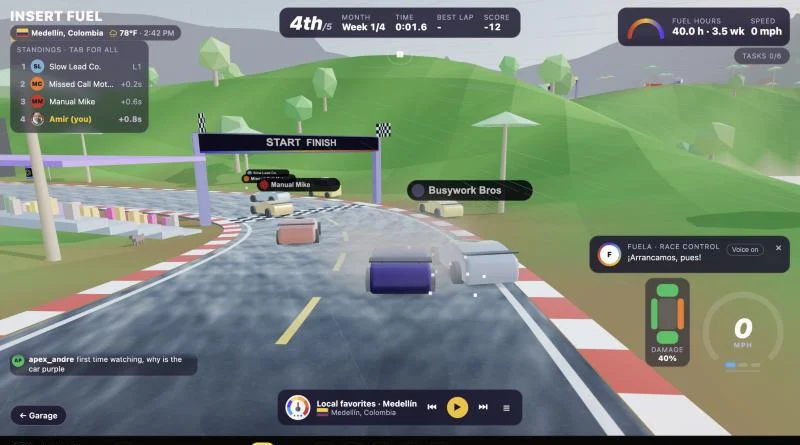 Racing in Medellín