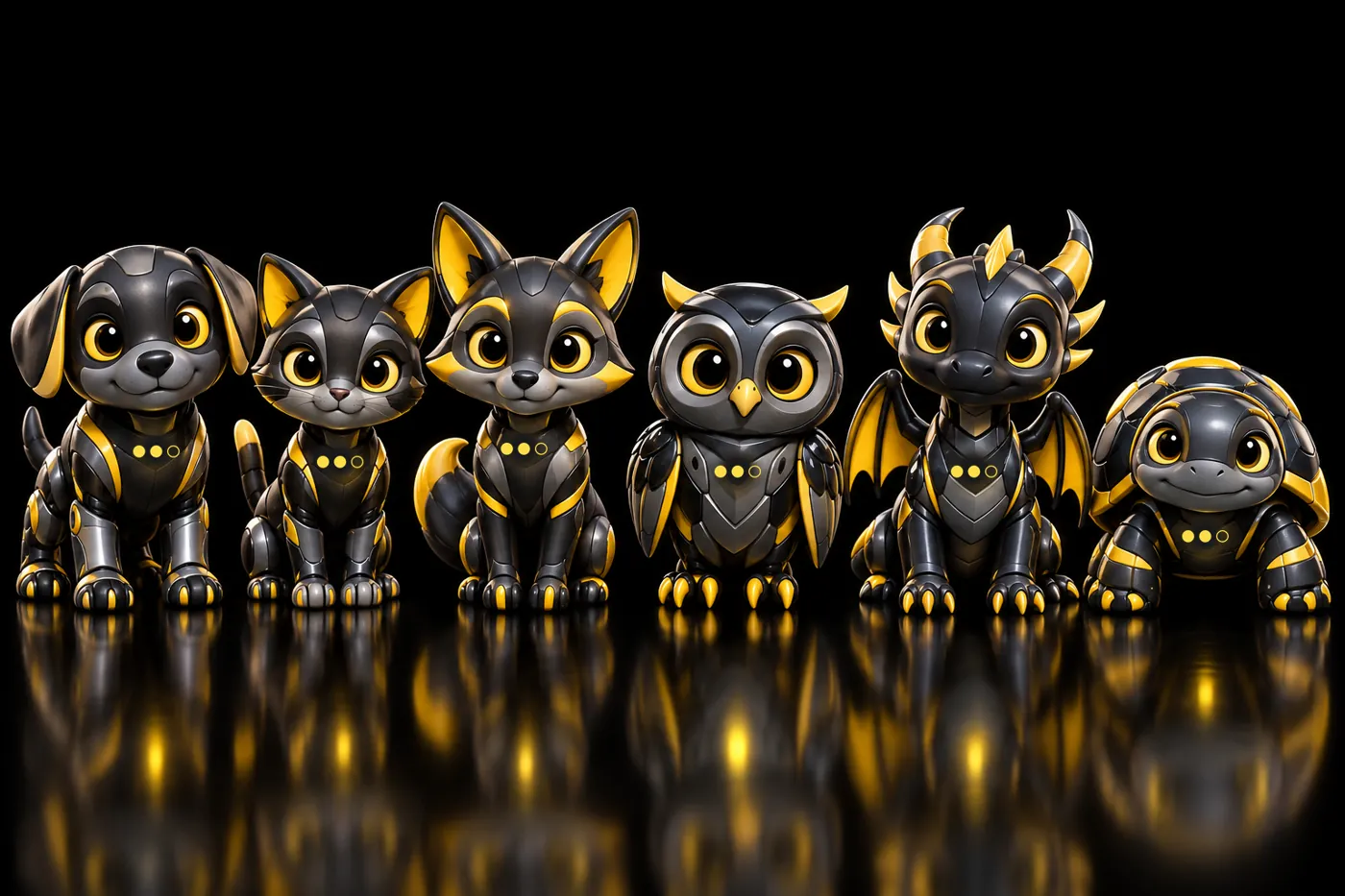 Six Boss Pets with the Let Go Boss mark on their chests