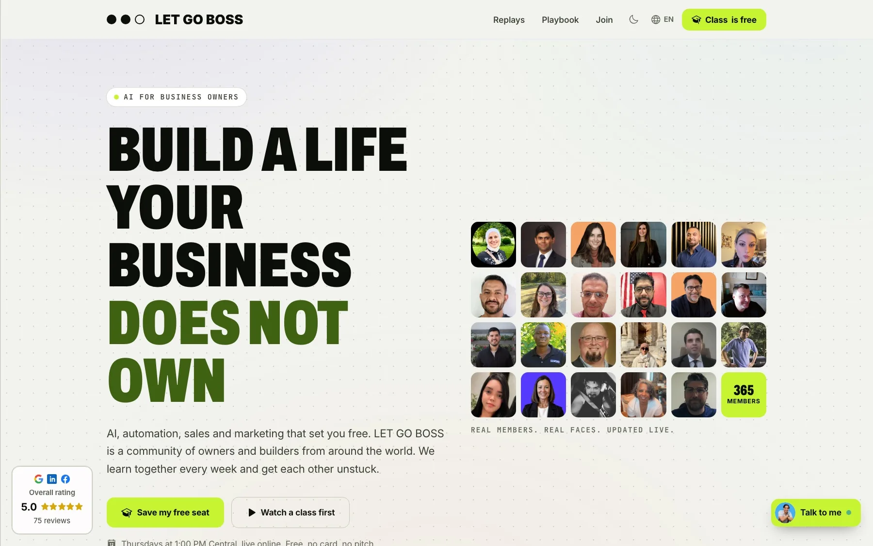 The new letgoboss.com
