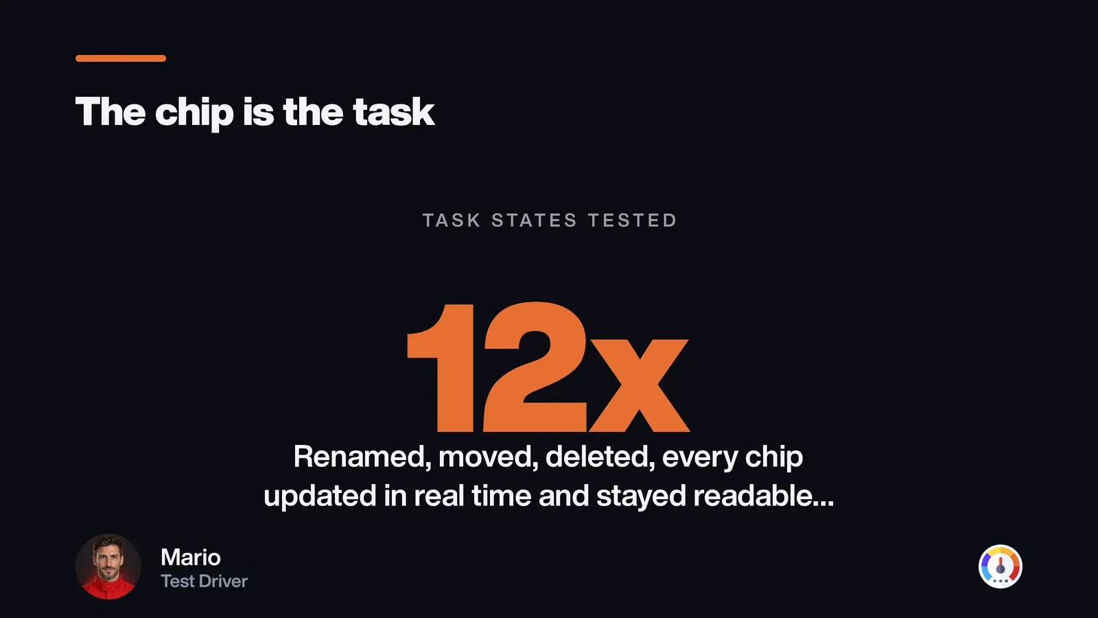 Task chips survive deletion and rename