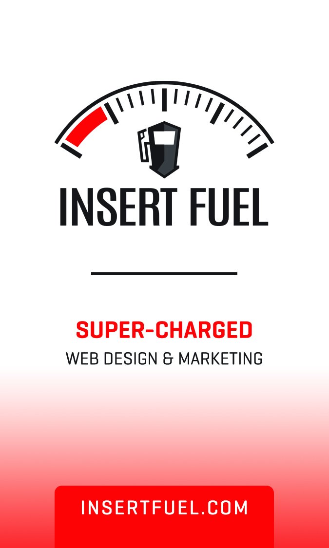 The 2014 Insert Fuel business card: super-charged web design and marketing