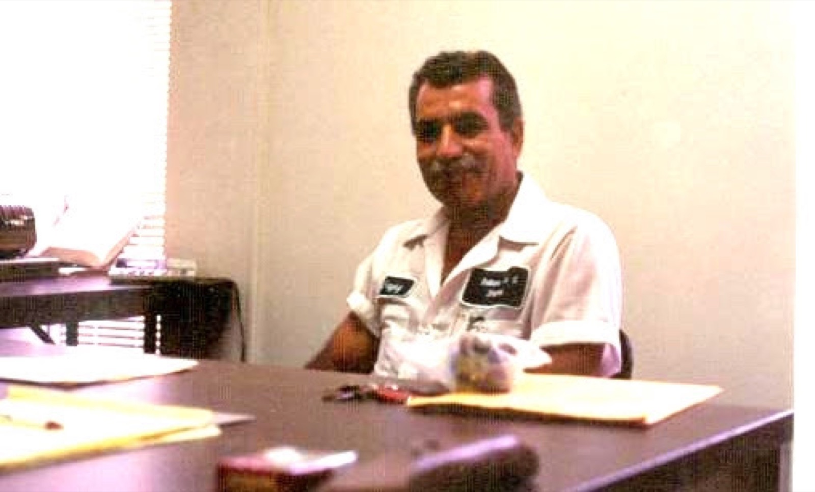 Fayez Mousilli: At his engineering office, Damascus