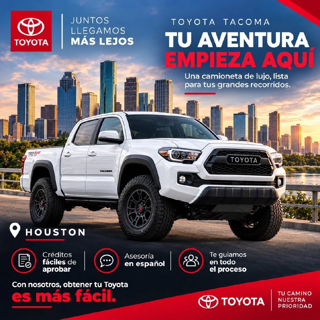Toyota Tacoma ad: your adventure starts here, Houston
