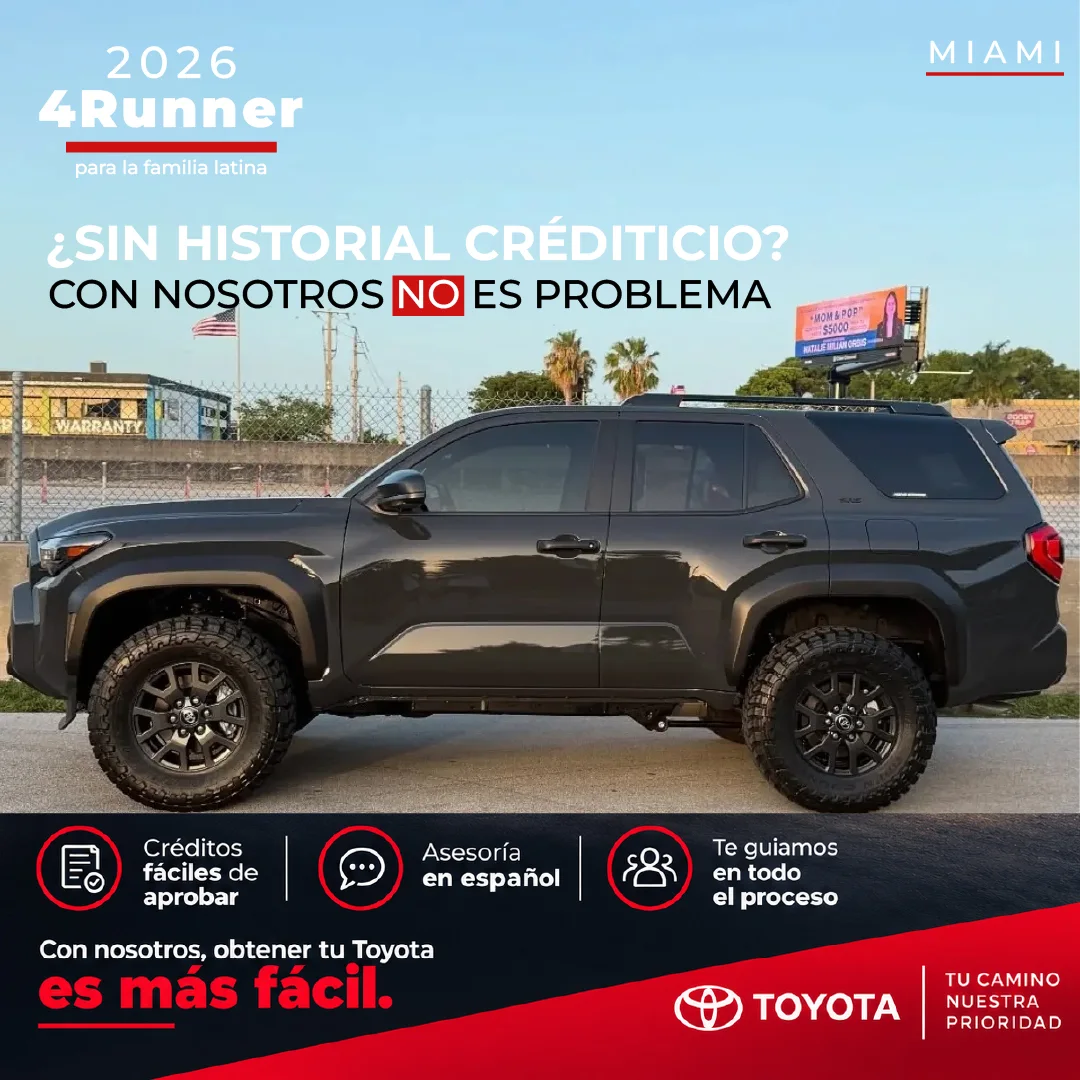 2026 4Runner ad: no credit history, no problem